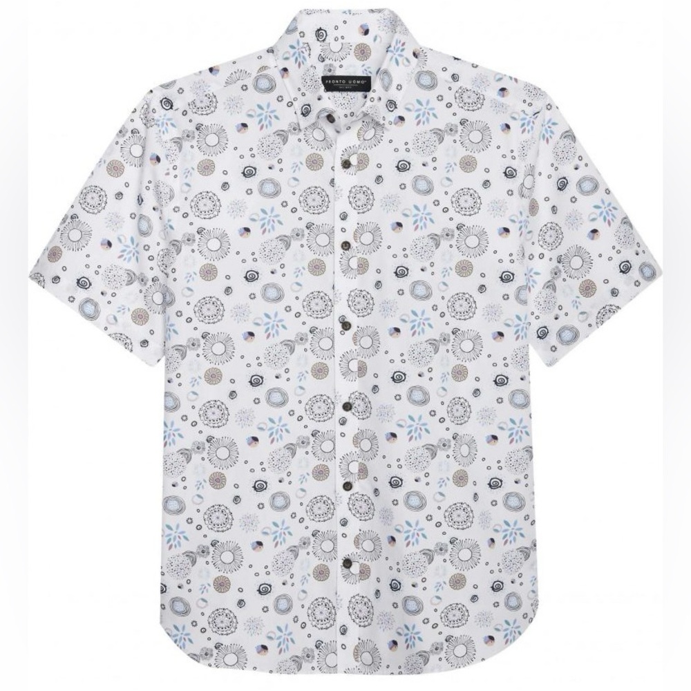 COPY - Pronto Uomo Men’s Modern Fit Short Sleeve Sport Shirt Size XL